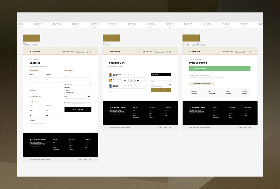 Couture clostet portfolio