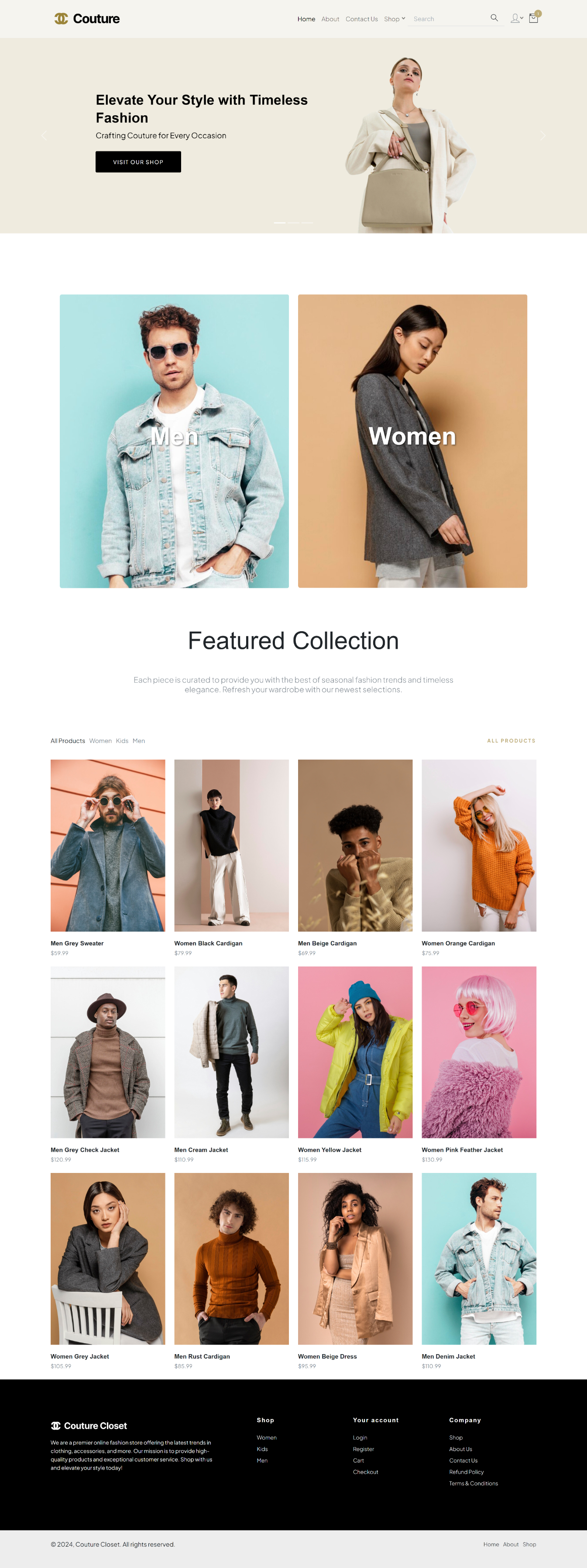 E-Commerce Homepage