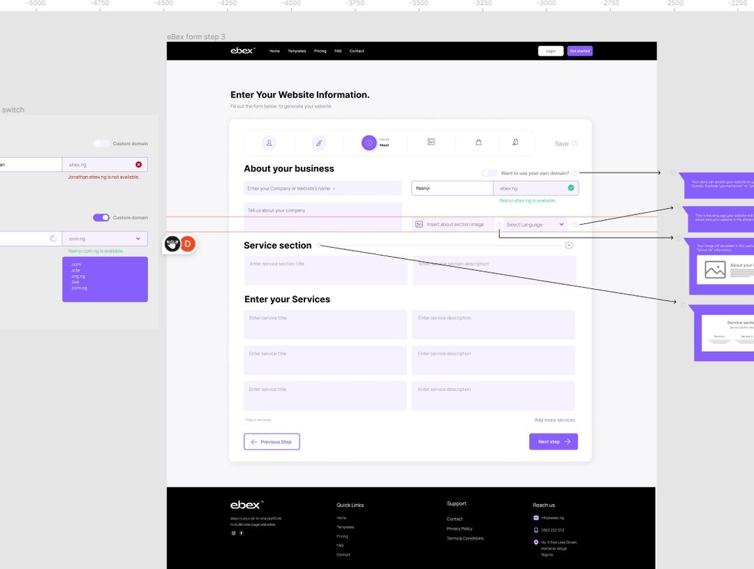 eBex Pages
