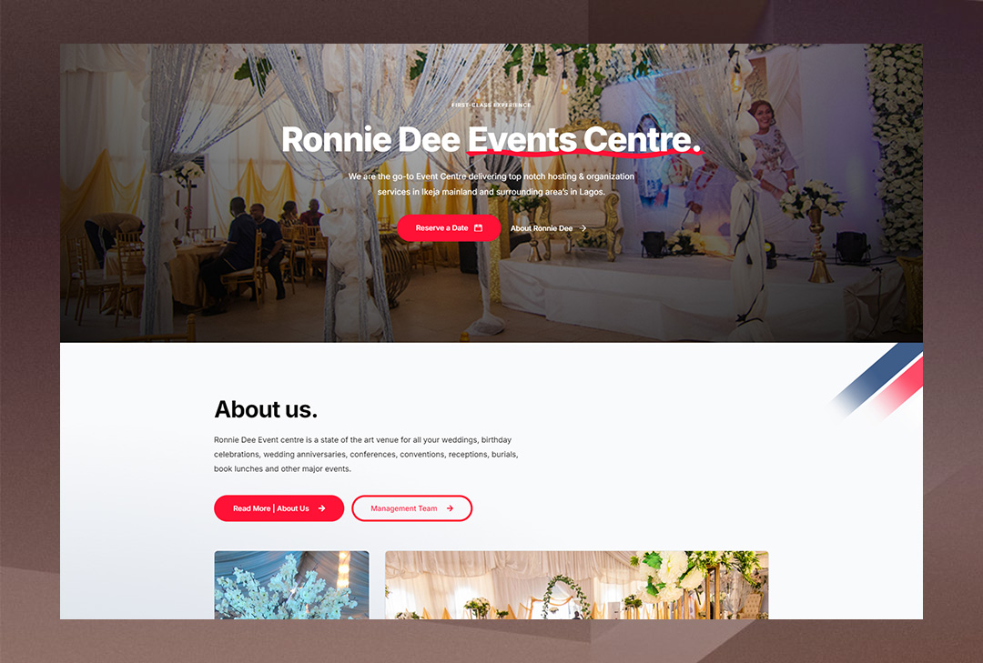 Ronnie Dee Events Portfolio